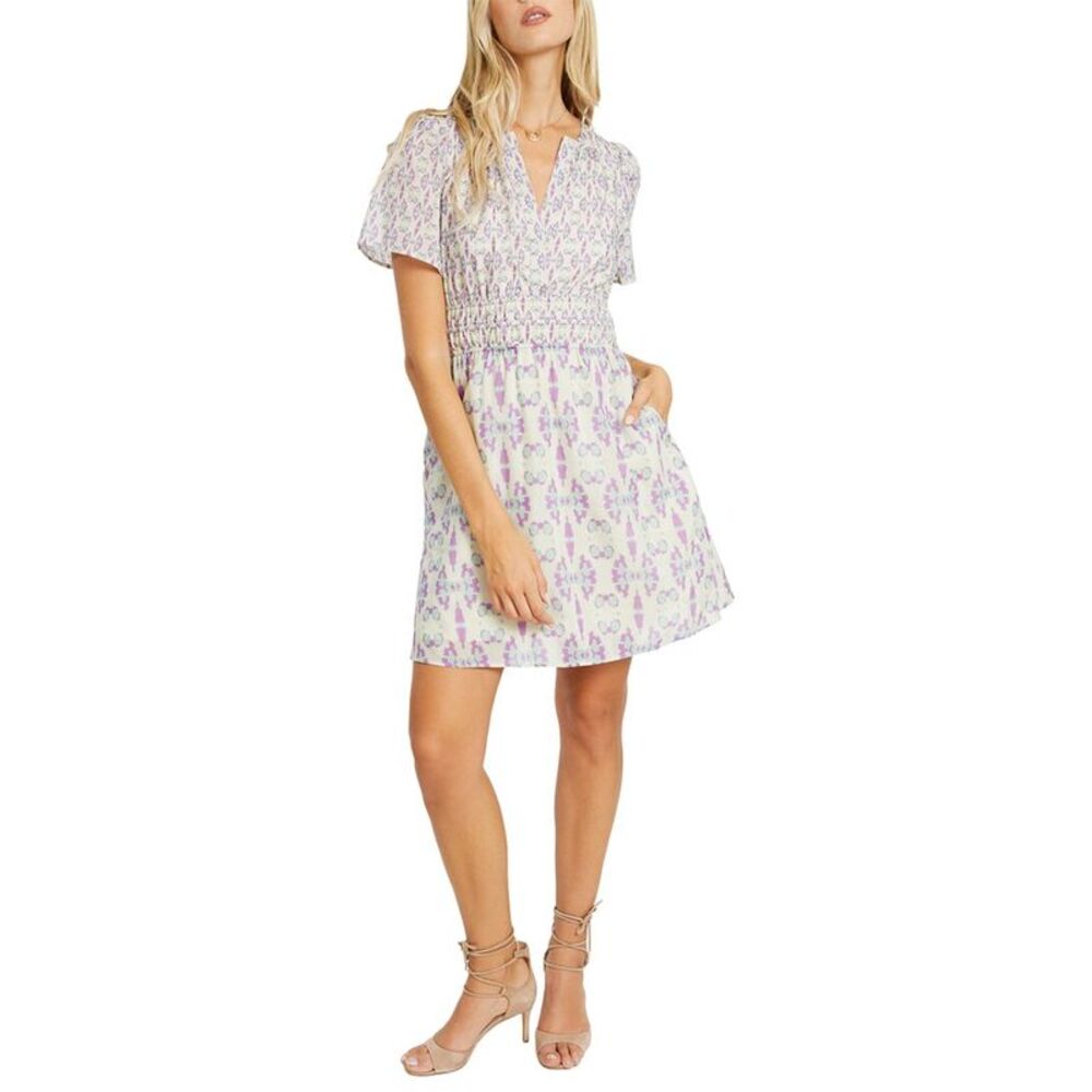 Caballero Collection Womens  Ada Silk-Blend Dress